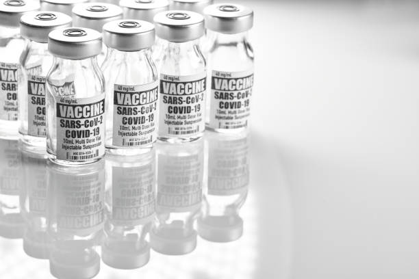 istock Vaccine: Covid-19, Coronavirus in vials with syringe on white background 1227080313