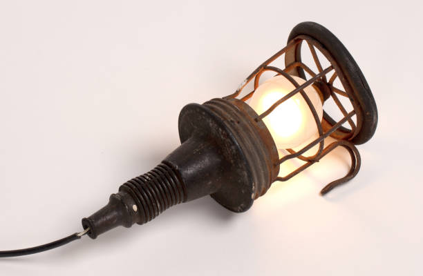 istock Old vintage light from the 70s, isolated 1227080375