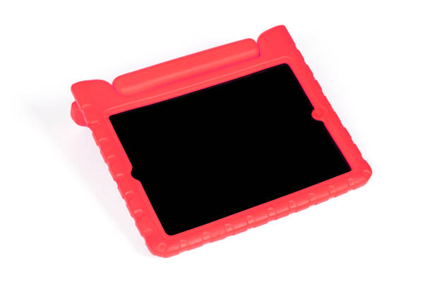 istock Tablet in a bright cover, designed for children - Isolated on white 1227080381