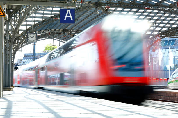 istock Light-flooded Railway station 1227082972