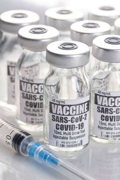 istock Vaccine for Covid-19 with syringe. 1227084386