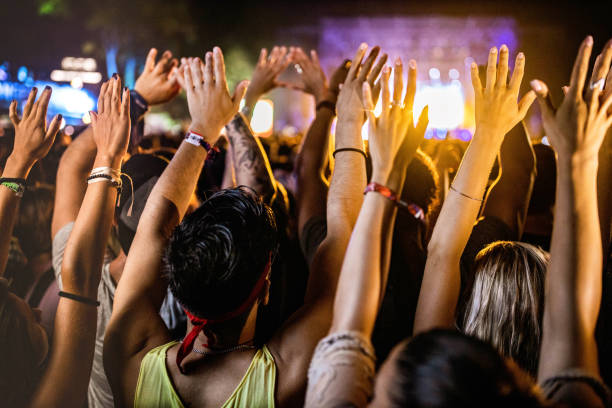 istock Crowd on a music festival! 1227088284