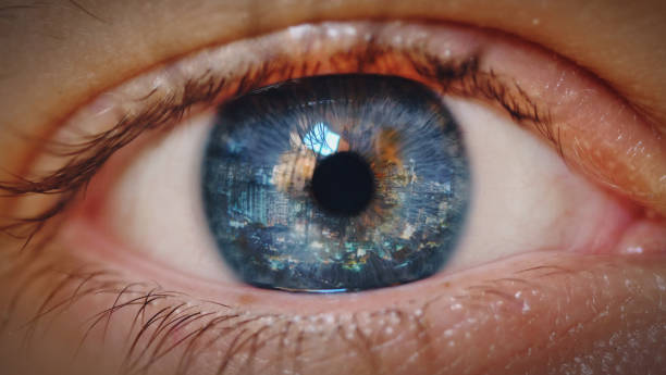 istock human being futuristic vision, vision and control and protection of persons, control and security in the accesses. surveillance system 1227091966