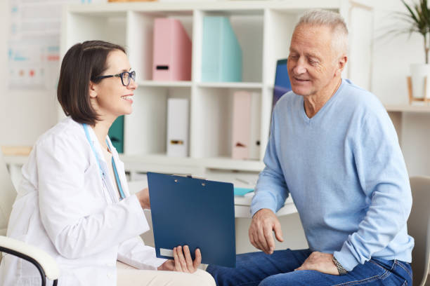 istock Senior Man in Doctors Office 1227095328