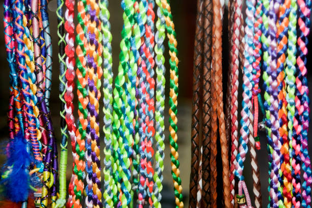 istock Display of multicolored twisted ribbons 1227101787