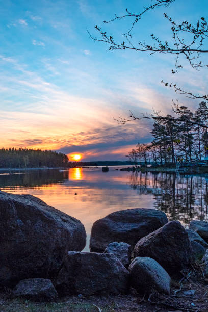 istock Sunset on the sea horizon. Evening landscape. 1227102969