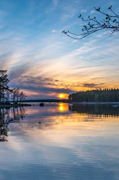 istock Sunset on the sea horizon. Evening landscape. 1227103017