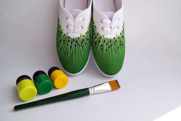 creating kiwi sneakers handmade design DIY