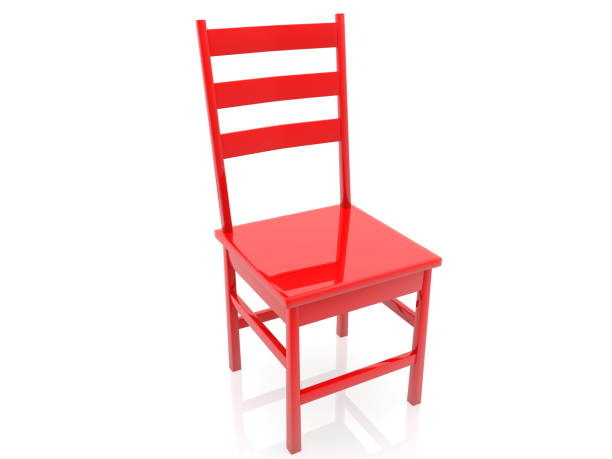 istock Red chair on white background 1227105133