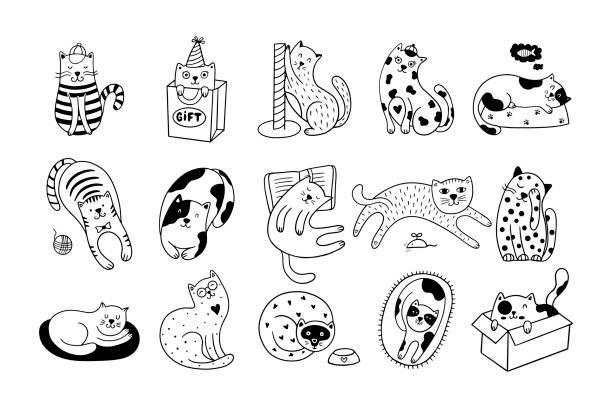 Playing With Cats Vector Art Graphics Freevector Com Playing With Cats Vector Art Graphics Freevector Com