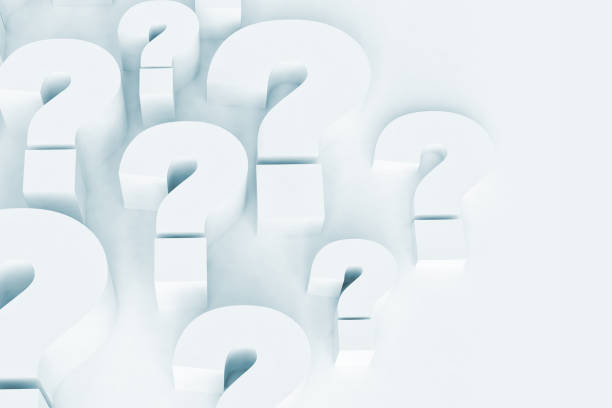 Question marks 3d background stock photo