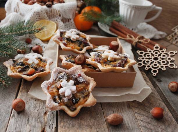 istock Christmas baskets with dried fruits and nuts 1227116238