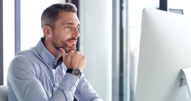 istock The ideas are slowly coming to him 1227120772