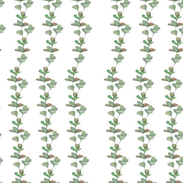 istock Seamless texture of branches of green grass on a white background. 1227121995