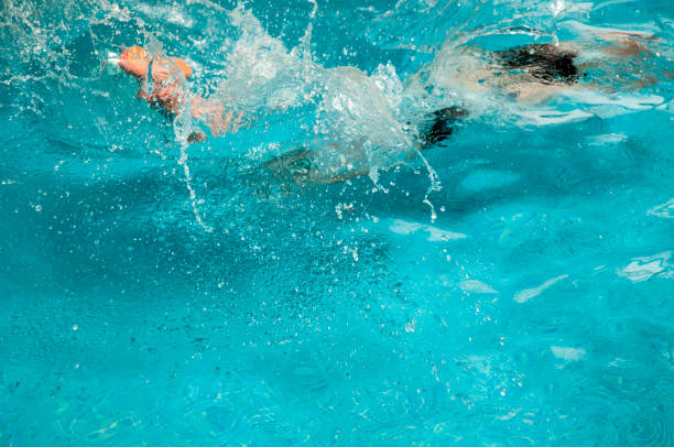 istock Blue water pool in the summer 1227123175