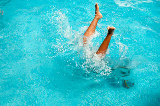 istock Blue water pool in the summer 1227124245