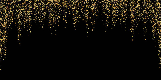 istock Gold stars luxury sparkling confetti. Scattered sm 1227127879