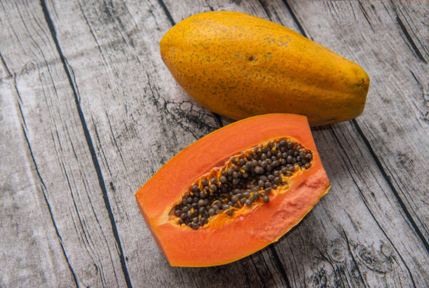 istock Fresh fruit sweet papaya 1227130845