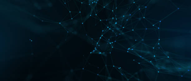 istock Abstract futuristic - technology with polygonal shapes on dark blue background. Design digital technology concept. 3d illustration 1227130925