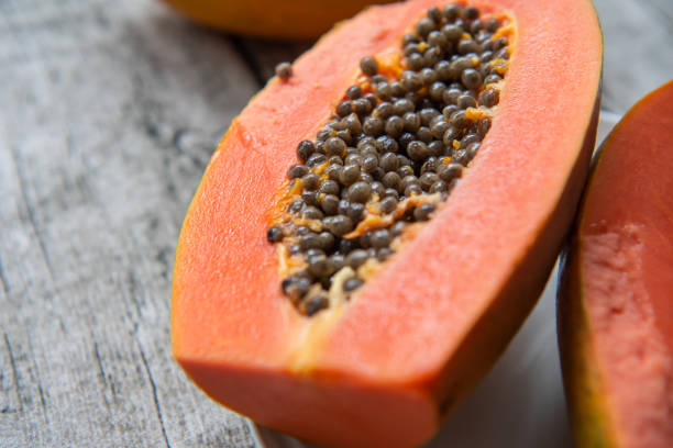 istock Fresh fruit sweet papaya 1227130930