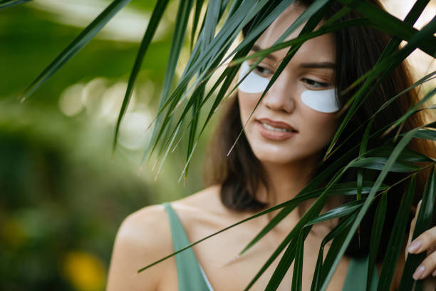 istock young and beautiful model with patches under eyes 1227130941