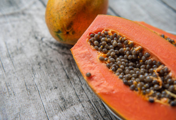 istock Fresh fruit sweet papaya 1227130984