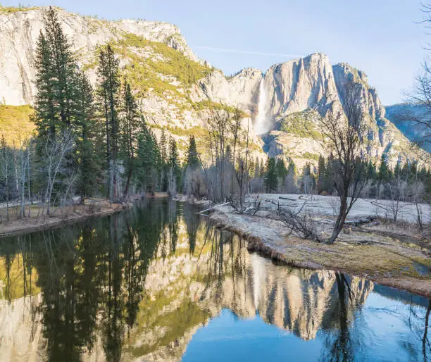 Photo of scenic view in Swinging bridge area in Yosemite National park,California,usa.