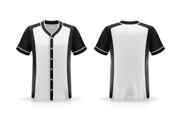 istock Specification Baseball Jersey T Shirt Mockup isolated on white background , Blank space on the shirt for the design and placing elements or text on the shirt , blank for printing , vector illustration 1227136599