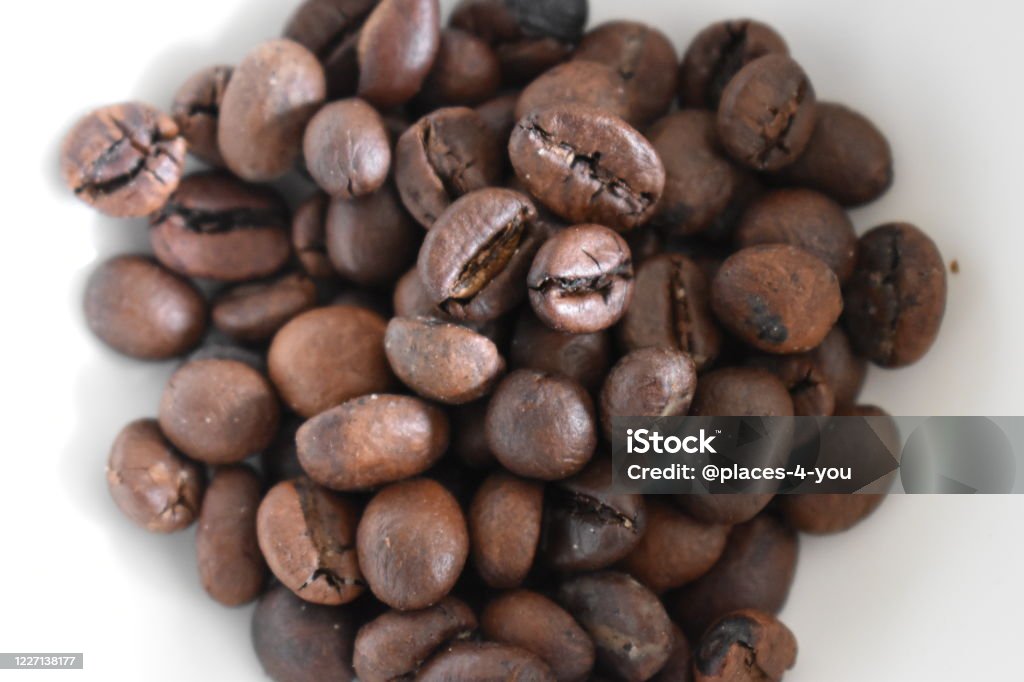 Brown coffee beans - can be used as a background Brown Stock Photo