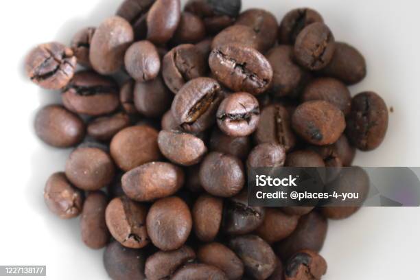 Brown Coffee Beans Can Be Used As A Background Stock Photo - Download Image Now - Brown, Caffeine, Close-up