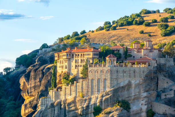istock Large Greek Monastery on the Rock 1227139084
