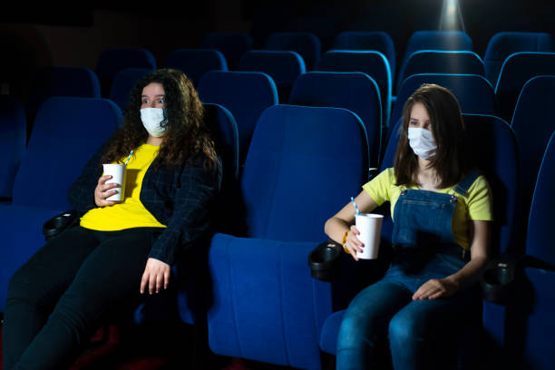 istock First visitors after COVID-19 rpandemic. Social distancing 1227144341