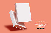istock Vector Book Cover Blank Mockup Layout 1227146093