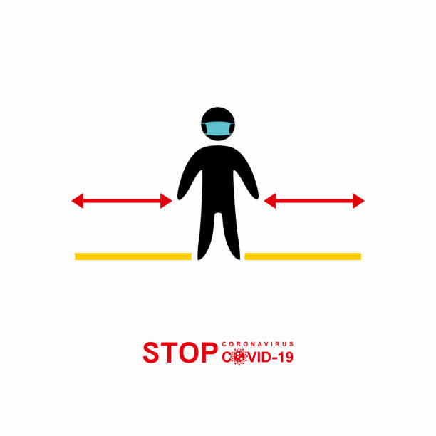 istock STOP coronavirus covid-19. Wear a mask and keep your distance in public places vector image. 1227149189
