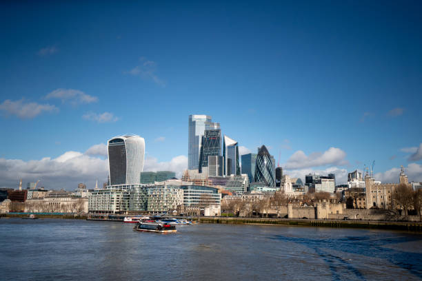 istock Financial district skyline from across the Thames River 1227151119
