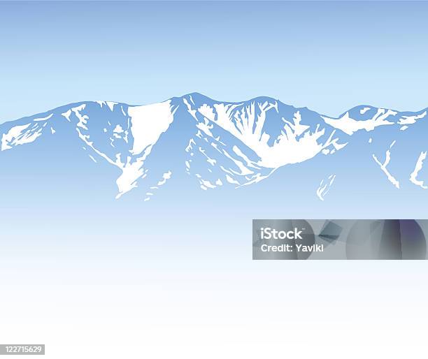 Sfondo Di Montagna - Immagini vettoriali stock e altre immagini di Blu - Blu, Cielo, Collina