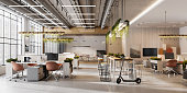 istock Interior of an open plan office space 1227157180