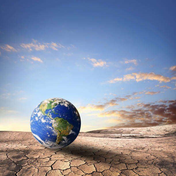 istock World on dry and cracked landscape 1227157697
