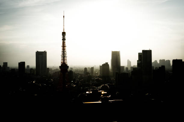 istock Tokyo Tower and Tokyo skyline that evening refers 1227159717