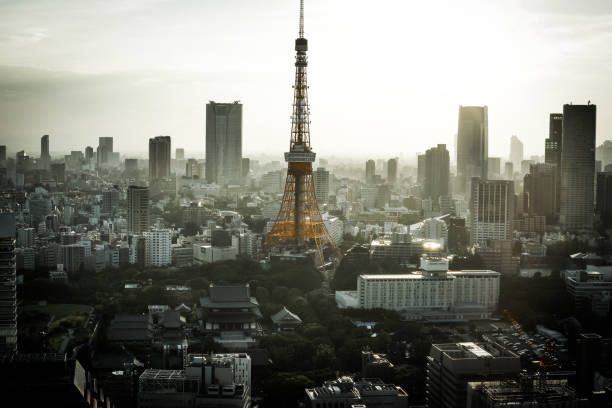 istock Tokyo Tower and Tokyo skyline that evening refers 1227159855