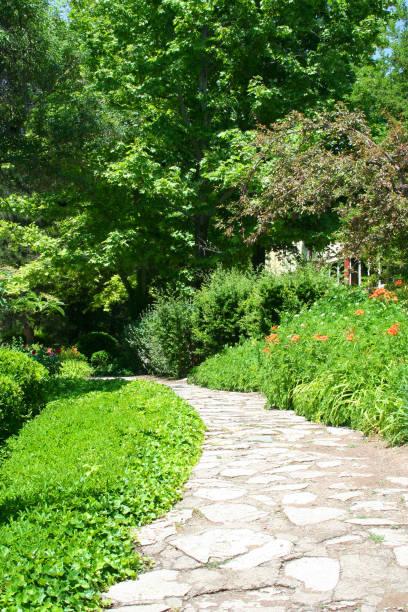 istock Stone Pathway on Grass stock photo 1227171845