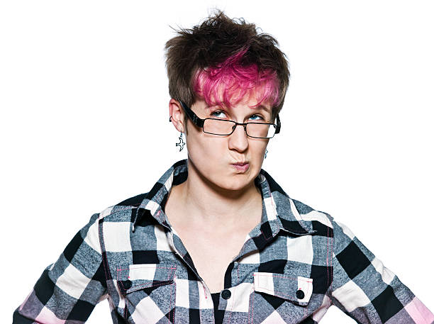 istock Trendy woman doubtful suspicious thinking pensive 122717233