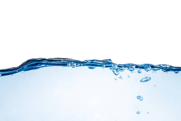 istock Blue water wave and bubbles. clean drinking water. 1227173942