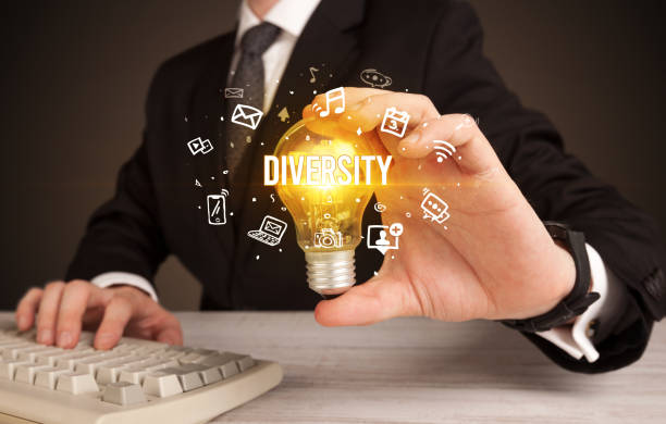 istock Businessman holding a light bulb, social media concept 1227174659
