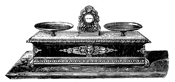 Antique Scale Vector Antique Illustration Scale Stock Illustration - Download Image Now ...