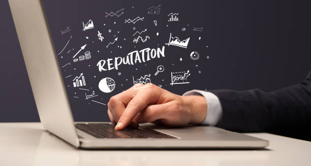istock Businessman working on laptop, business concept 1227178428