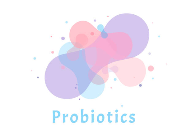 Probiotics bacteria logo. Probiotics bacteria logo. Simple flat style trend modern logotype graphic design isolated on white background. Prebiotic, Lactobacillus Vector Icon Design. endocarditis stock illustrations