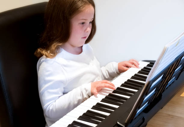 istock Young Girl Playing Electric Piano 1227180582