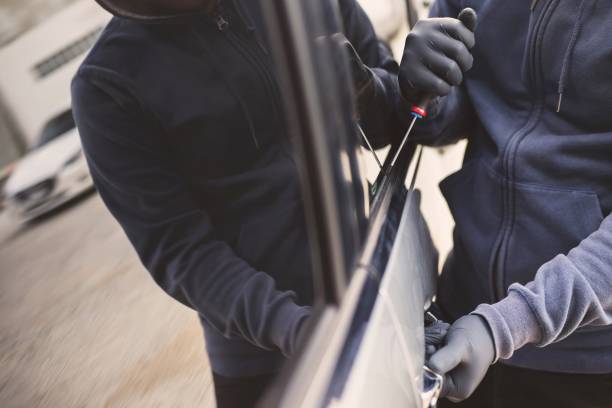 istock The robber is stealing the car 1227184340