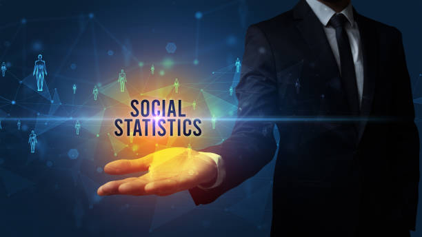 istock Hand holding social media related inscription 1227190868